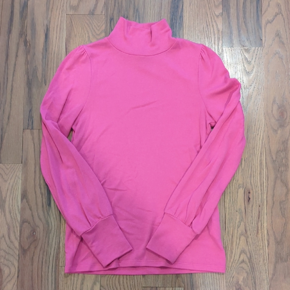 J. Crew Pink Women's Turtleneck Sweatshirt